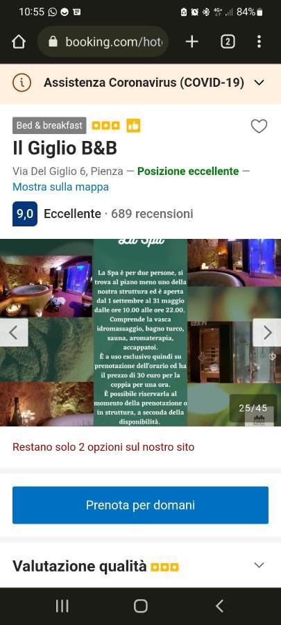 Il Giglio B&B Пиенца Екстериор снимка